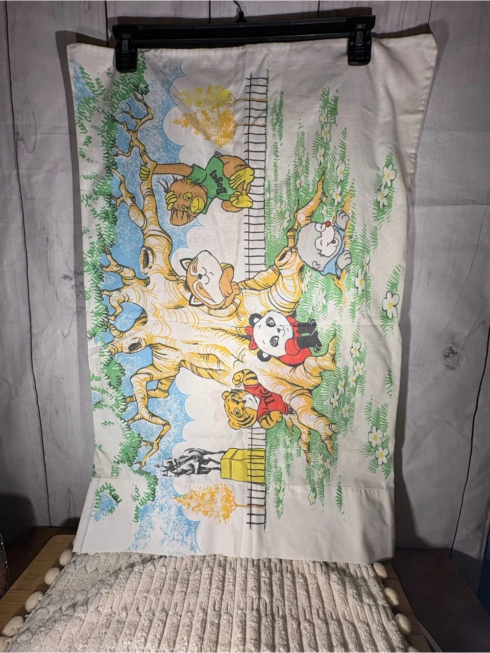 Shirt Tales Kids Decorative Pillowcase - White Multi-Color